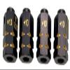 NHX RC Brass Wheel Hex Adaptor +10mm Extensions w/Axles - 4Pcs/Set Black view 2