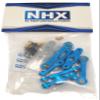NHX RC Aluminum Steering Set Blue : Tamiya TT02 TT02B view 2