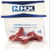 NHX RC Aluminum Rear Hub/Knuckle Arm : Tamiya TT02 A Red 2pc view 2
