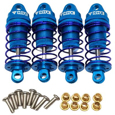 NHX RC Adjustable Aluminum Shocks for 1/10 RC Touring Car Blue 4pc : 4-TEC / RS4
