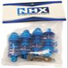 NHX RC Adjustable Aluminum Shocks for 1/10 RC Touring Car Blue 4pc : 4-TEC / RS4 view 2