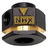 NHX RC Brass +3mm Widen Wheel Hubs Hex w/Pins Black 4pcs: TRX-4 SCX10 view 2