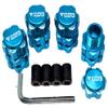 NHX RC Aluminum 17mm Wheel Hex Adaptor +10mm Extensions Blue for Traxxas 1/10 MAXX view 1