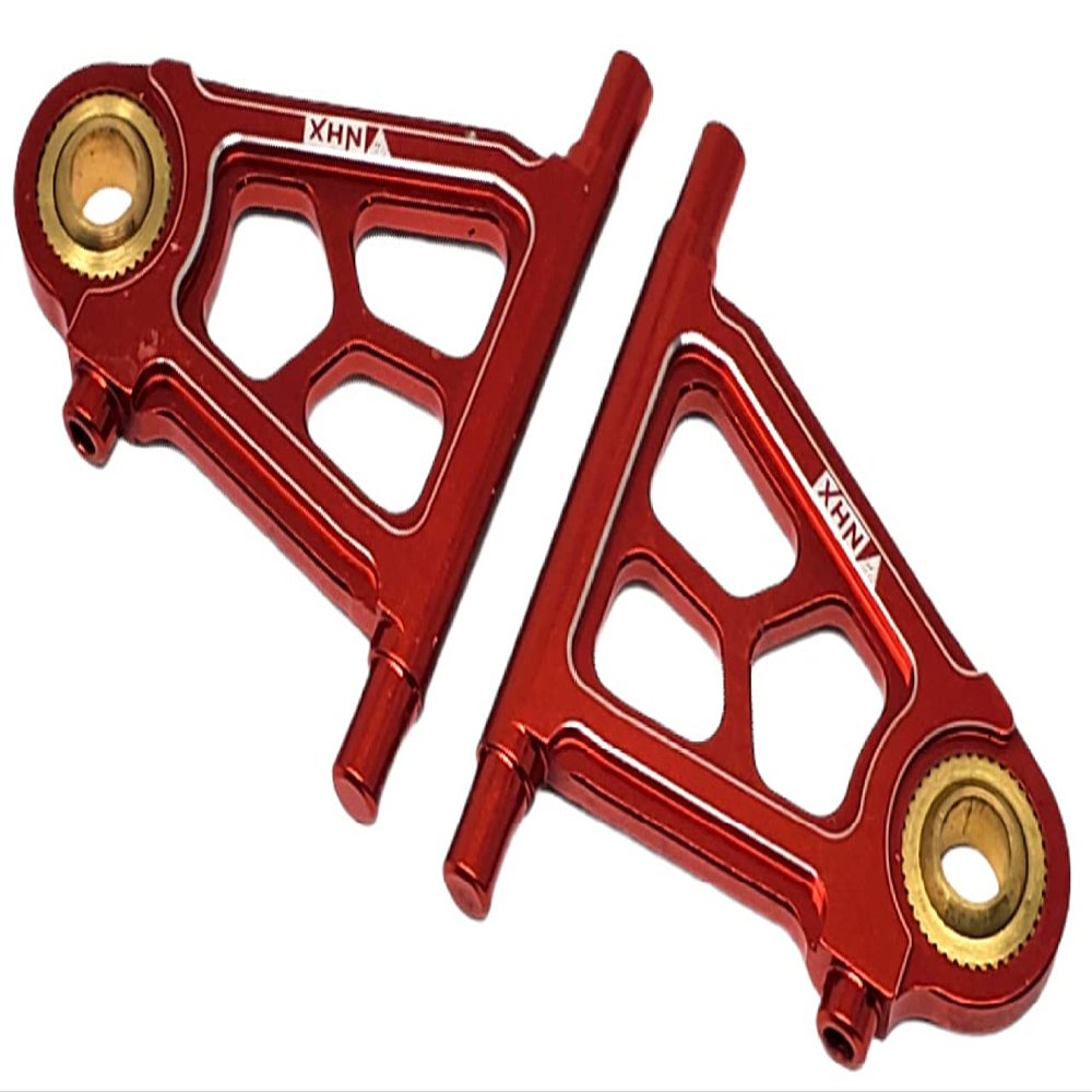 NHX RC Aluminum Front Lower Arm Set Red: Tamiya TT02