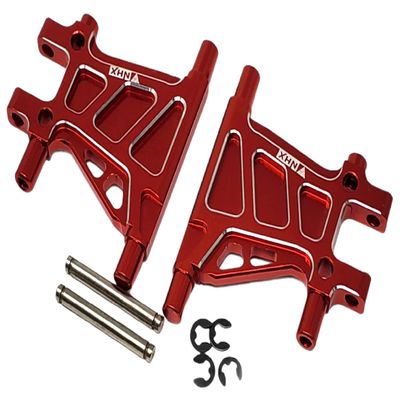 NHX RC Aluminum Rear Lower Arm Set Red : Tamiya TT02