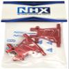 NHX RC Aluminum Rear Lower Arm Set Red : Tamiya TT02 view 2