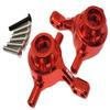 NHX RC Aluminum Front Hub/Knuckle Arm : Tamiya TT02 A Red 2pc view 1