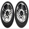 NHX 1/10 Tire w/Aluminum Rims Silver 2pcs Hex 12mm 4-TEC/RS4 view 4