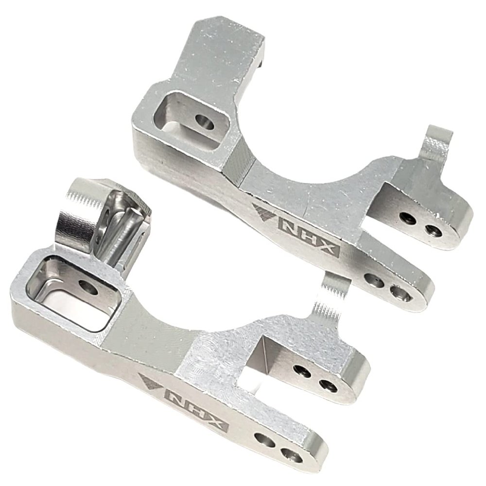 NHX RC Aluminum Front Caster Block : Slash 4x4 Stampede 4x4 Silver