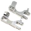 NHX RC Aluminum Front Caster Block : Slash 4x4 Stampede 4x4 Silver view 1