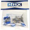 NHX RC Aluminum Mini/Micro Shock/Damper Set Blue: Axial SCX24 Front/Rear view 3