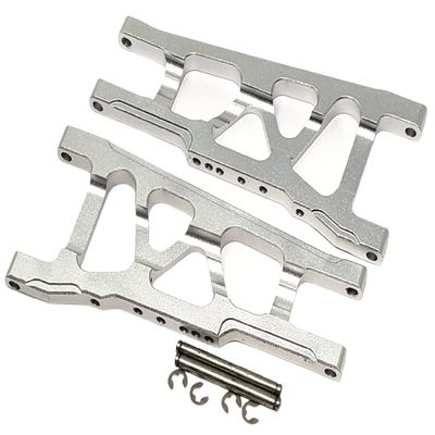 NHX RC Aluminum Front/Rear Suspension Arms Set : Slash 4x4 Stampede 4x4 Silver