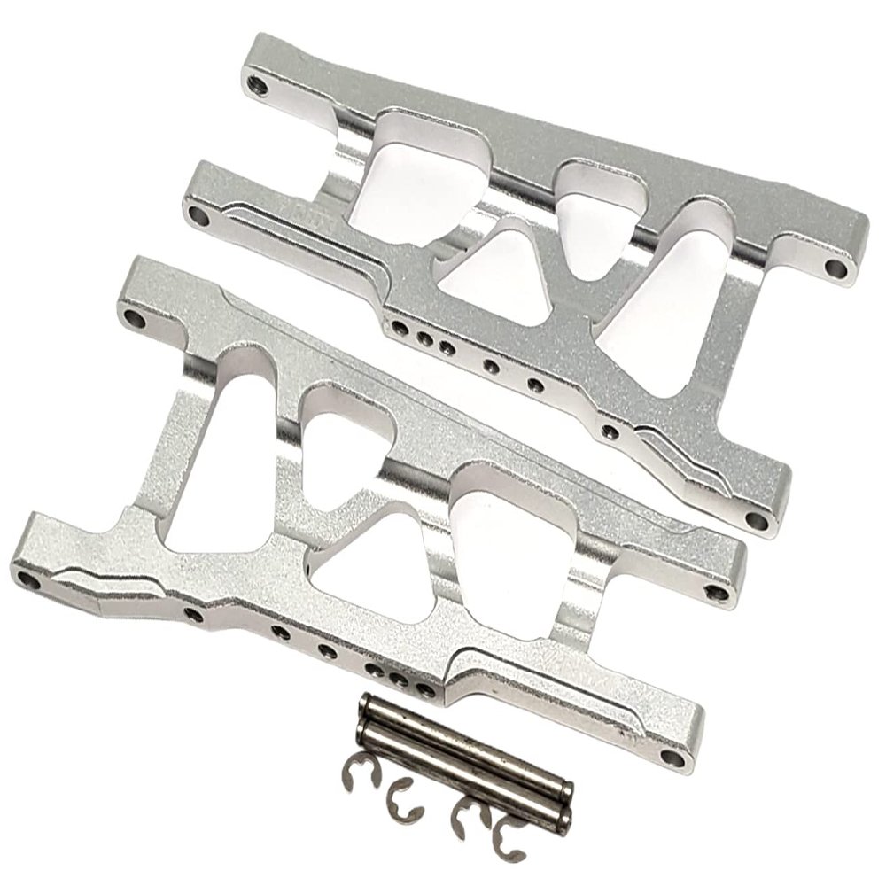 NHX RC Aluminum Front/Rear Suspension Arms Set : Slash 4x4 Stampede 4x4 Silver