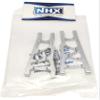 NHX RC Aluminum Front/Rear Suspension Arms Set : Slash 4x4 Stampede 4x4 Silver view 2