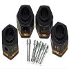 NHX RC Brass +5mm Widen Wheel Hubs Hex w/Pins Black 4pcs: TRX-4 SCX10 view 1