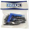 NHX RC Metal Front Axle CVD Splined Drive Shaft (2) Blue for Traxxas Slash 4x4 view 2