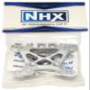 NHX RC Aluminum Front Shock Tower Set - Silver for Traxxas Slash 4x4 view 2
