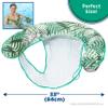 Aqua Supreme Oversized Inflatable Pool Noodle Chair  Soft Mesh Sling-Floating Chair Noodle Float  Teal Fern view 2