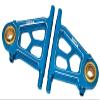 NHX RC Aluminum Front Lower Arm Set Blue : Tamiya TT02 view 1