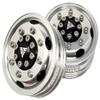 NHX Aluminum Front Wheel Rim Silver for 1/14 Tamiya Tractor Trucks (BearingHubs) view 1