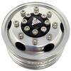 NHX Aluminum Front Wheel Rim Silver for 1/14 Tamiya Tractor Trucks (BearingHubs) view 2