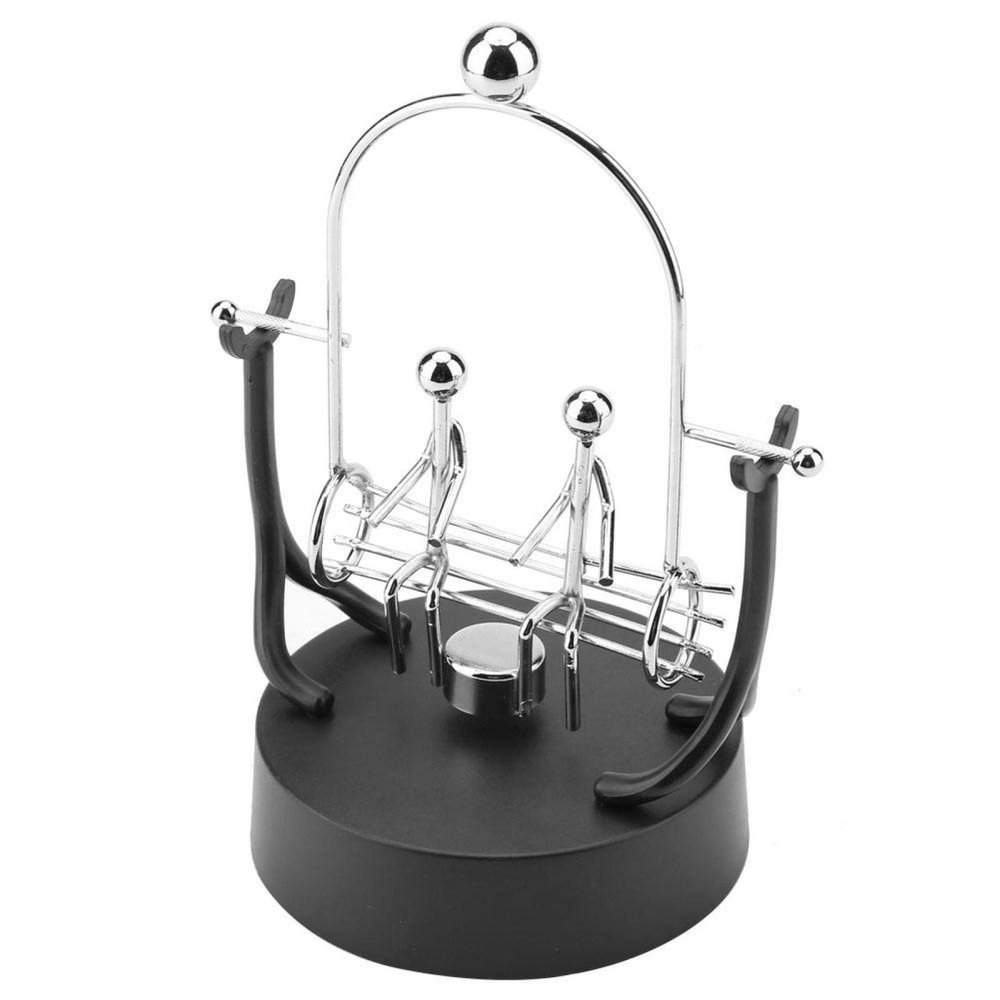 Perpetual Motion Desk Toy, Electronic Shake Wiggle Device Perpetual Motion Model Stainless [#D301]