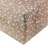 Copper Pearl Premium Knit Baby Crib Sheets for Standard Mattresses, Fitted Crib Sheets for Boys and Girls, Breathable and Soft, Fawn view 1