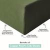 Copper Pearl Premium Knit Baby Crib Sheets for Standard Mattresses, Fitted Crib Sheets for Boys and Girls, Breathable and Soft, Fawn view 2