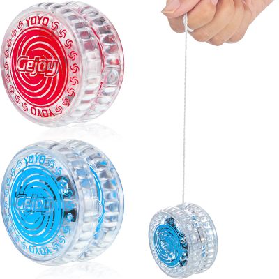 2 Pieces LED Light Up Beginner Toys Responsive Ball Bearing Toys for Birthday Christmas Party Goodie Bag Fillers Classroom Prizes (Tornado Style)
