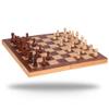 Barley Wooden Chess Set Foldable Travel Chess with Storage -Puzzle Game Board Game-Teaching Tools Beginners Kids Adults ( Color : Pine ) view 1