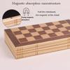 Barley Wooden Chess Set Foldable Travel Chess with Storage -Puzzle Game Board Game-Teaching Tools Beginners Kids Adults ( Color : Pine ) view 4
