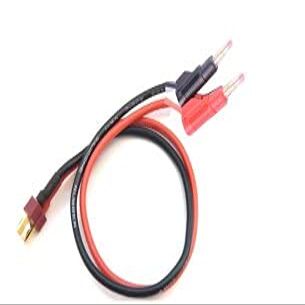Replacement Part For RC Charger Cable Gold Plated Stackable 4mm Male Banana Connector To XT30 X60 XT90 Deans MPX EC5 Male Adapter Cable Wire - (Color: 14awg 30cm Deans)