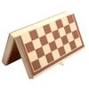 11.4Chess Set Wooden Portable Folding Travel Chess- Board Game- Beginners Kids Adults Teaching Tools ( Size : 11.4" ) view 2