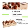 11.4Chess Set Wooden Portable Folding Travel Chess- Board Game- Beginners Kids Adults Teaching Tools ( Size : 11.4" ) view 3