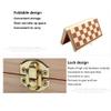 11.4Chess Set Wooden Portable Folding Travel Chess- Board Game- Beginners Kids Adults Teaching Tools ( Size : 11.4" ) view 4
