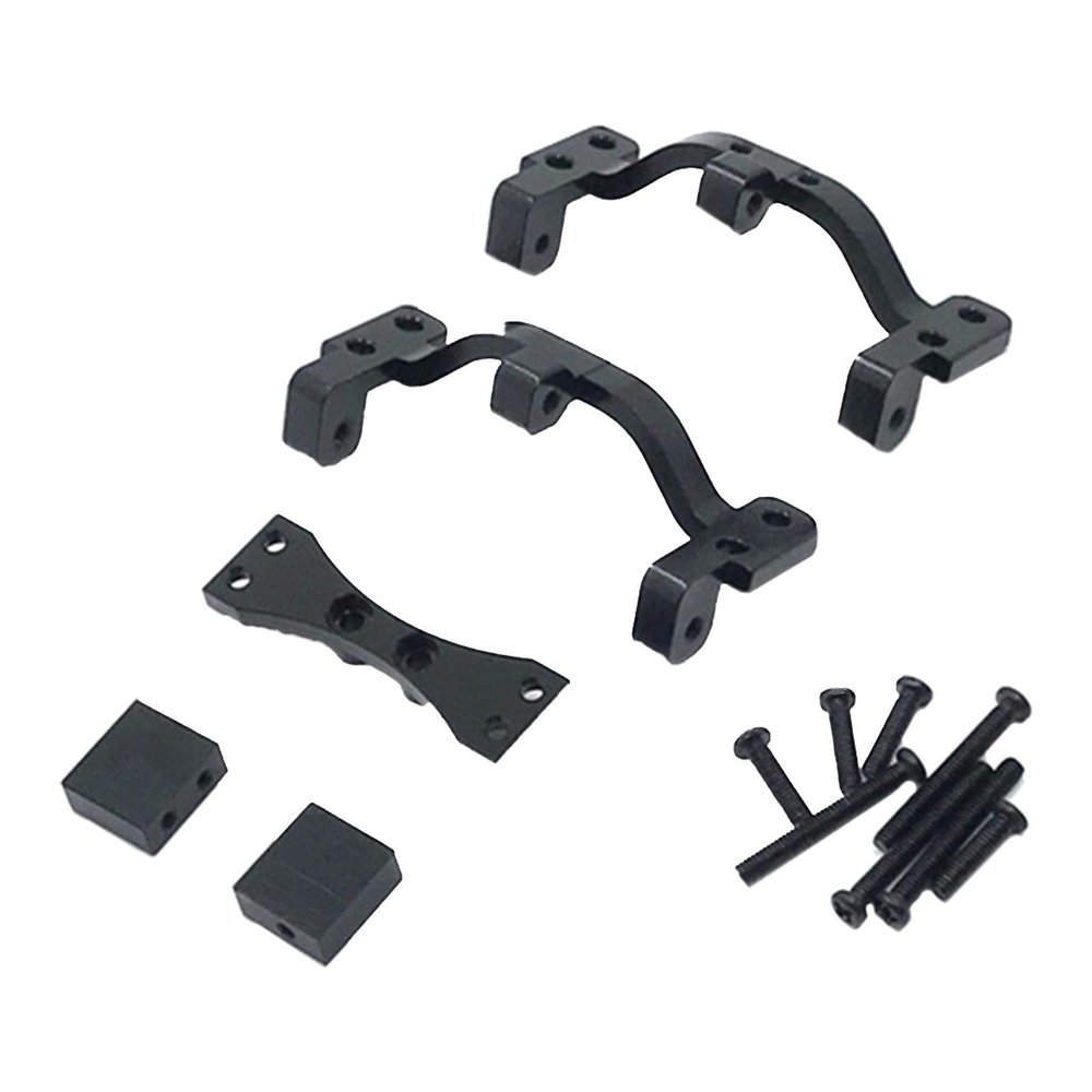 TOOYFUL Rod Seat Mount Axle Up Servo Bracket for WPL C14 / C24 Vehicles Trucks Part, Black