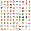 100PCS Christmas Theme Stickers, Non-Repeating Vinyl Waterproof Holiday Stickers, Holiday Gifts for Kids and Teens, Xmas Party Favorite, Stocking Stuffers for Kids Toddlers Teens Boys Girls view 2