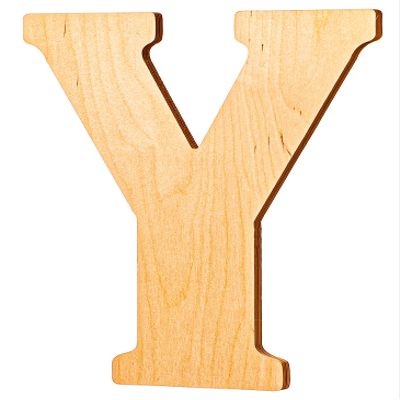 10 in. Letter Y, Unfinished Vintage Monogram Wood Letter. for Your DIY Decor Such as Door Hanger, Wall Decor, Alphabet for Birthday, Wedding (Y)