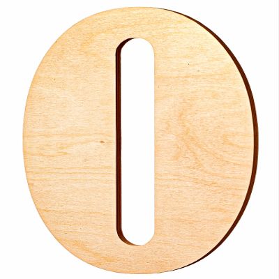 10 in. Letter O, Unfinished Vintage Monogram Wood Letter. for Your DIY Decor Such as Door Hanger, Wall Decor, Alphabet for Birthday, Wedding (O)