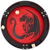 C4Labs 10" Padded Dice Rolling Tray  Printed Dragon - Round, White view 1