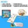 Regal Bingo Professional Bingo Game Set with 11" Wheel Cage, 75 Bingo Balls, Master Board, 18 Bingo Cards & 25 Jumbo Reusable Cards, and Colorful Chips - Bingo Games for Adults Large Group - Gold view 2
