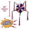 4th of July Patriotic Party Decoration Pinata Large 5-Point Star USA American Flag Blue Red White Independence Day Fourth of July Memorial Day Party Supplies Superhero Pinata for Boys Girls Birthday view 3