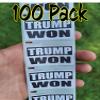100PCS Trump Won Stickers Decals Labels Bulk Donald 2020 2024 Election view 1
