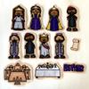 Esther Felt Figures for Bible Flannel Board Stories 12 Precut Figures Story Guide Activity Pages view 2