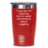 Juggling Tumbler Just thinking about juggling 20oz, Red view 1