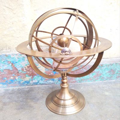 18 Inch Approx. Antique Style Brass Armillary Sphere Astrolabe Nautical Marine Tabletop Globe ~ Armillary Sphere Globe Spherical Astrolabe