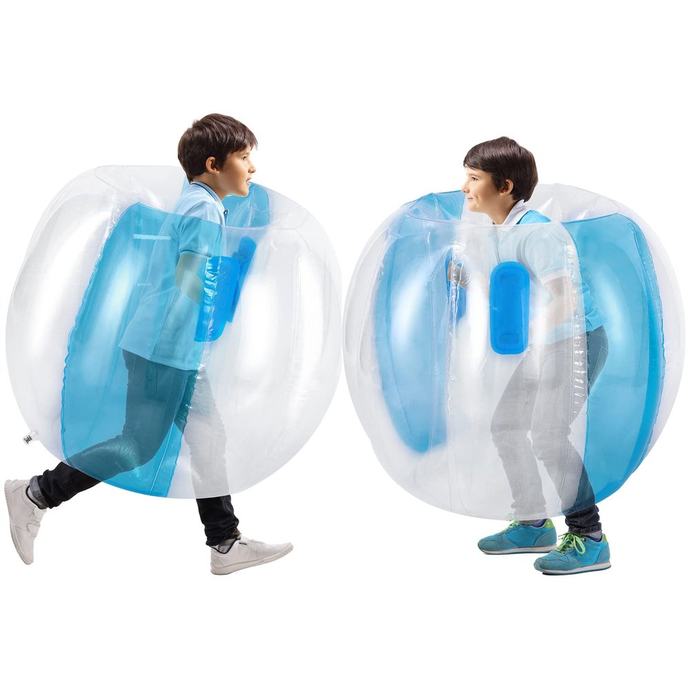 Theefun Bumper Balls, 2 Pack 36inch Inflatable Sumo Ball Bopper Toys for Kids Physical Outdoor Active Play, Giant Human Hamster Knocker Body Zorb Ball, Body Bubble Soccer Ball