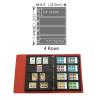 20 Sheet Stamp Pages, 4 Rows for Stamp Collectors, 9-Hole Standard Page Fit Album Binder, Professional Pack view 2