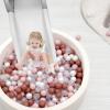 TRENDPLAY Plastic Balls for Ball Pits - Pack of 100 Hollow Balls- Safe and Exciting Playtime - Perfect for Toddler Baby Pools,Party,Festival Decoration, Cream Pink+ Pearl White view 4