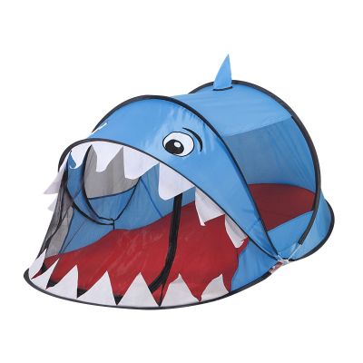 BAODIAN Kids Play Tents  Collapsible Tent for Boys Girls Gift - Large Foldable Playhouse Indoor/Outdoor Fun - Pop up Tent Toys for Age 1 and up Child Birthdays Presents (Shark)